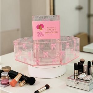 Paris Hilton Pink Rotating Makeup Organizer